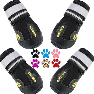 Amazon Black and Gray Dog Boots